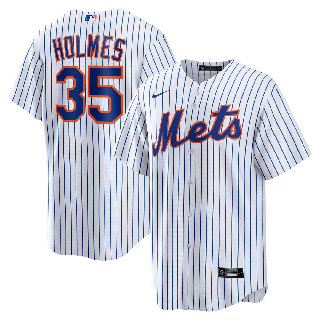New York Mets Clay Holmes Nike Home Replica Jersey - White MLB Team Jersey Baseball Fan Apparel