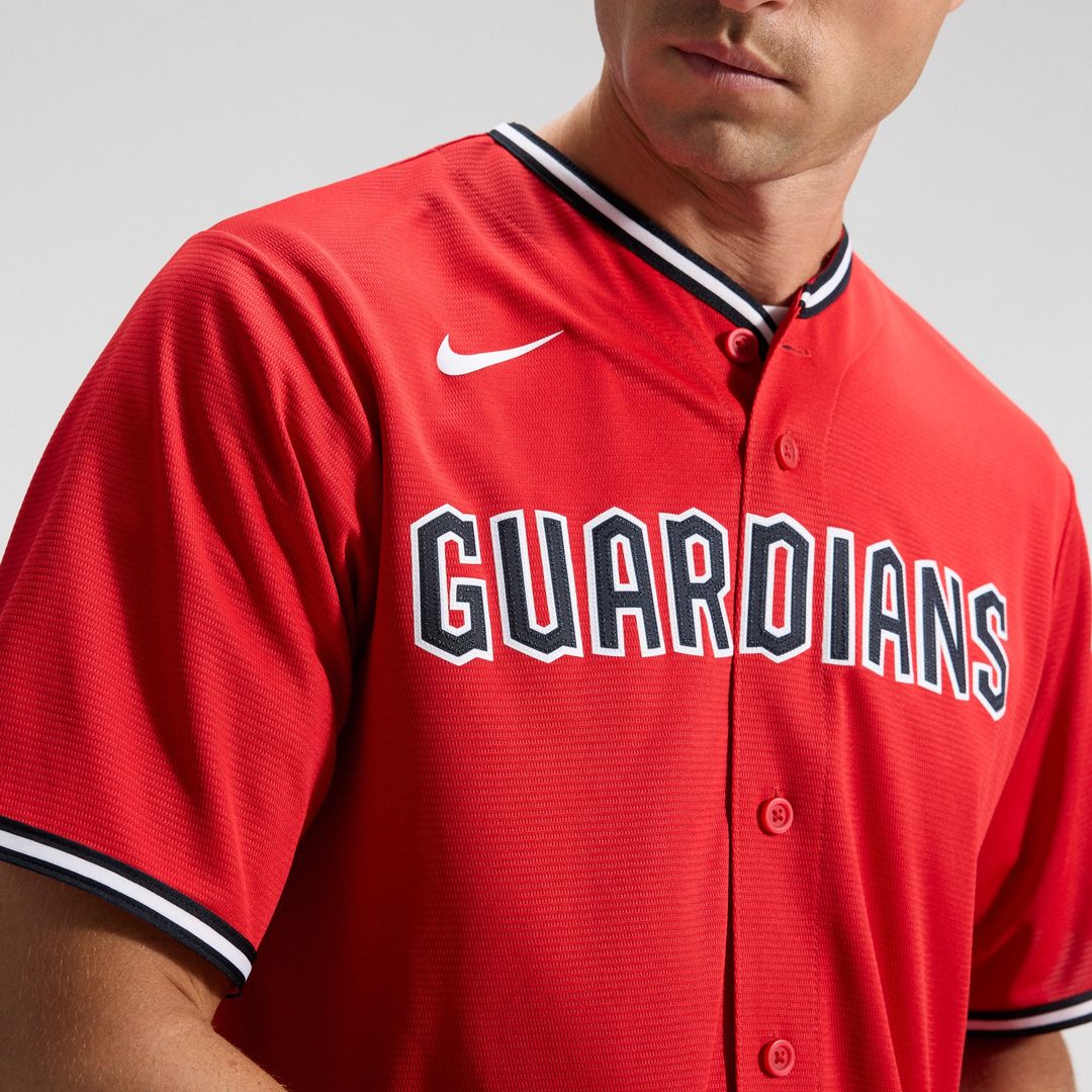 Cleveland Guardians Nike Alternate 2 Replica Jersey - Red MLB Team Jersey Baseball Fan Apparel