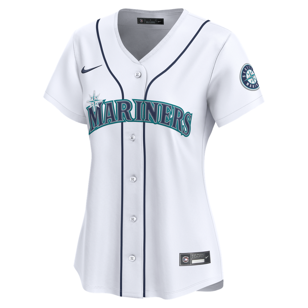 Seattle Mariners Julio Rodríguez Nike Women's Home Limited Jersey - White MLB Team Jersey Baseball Fan Apparel