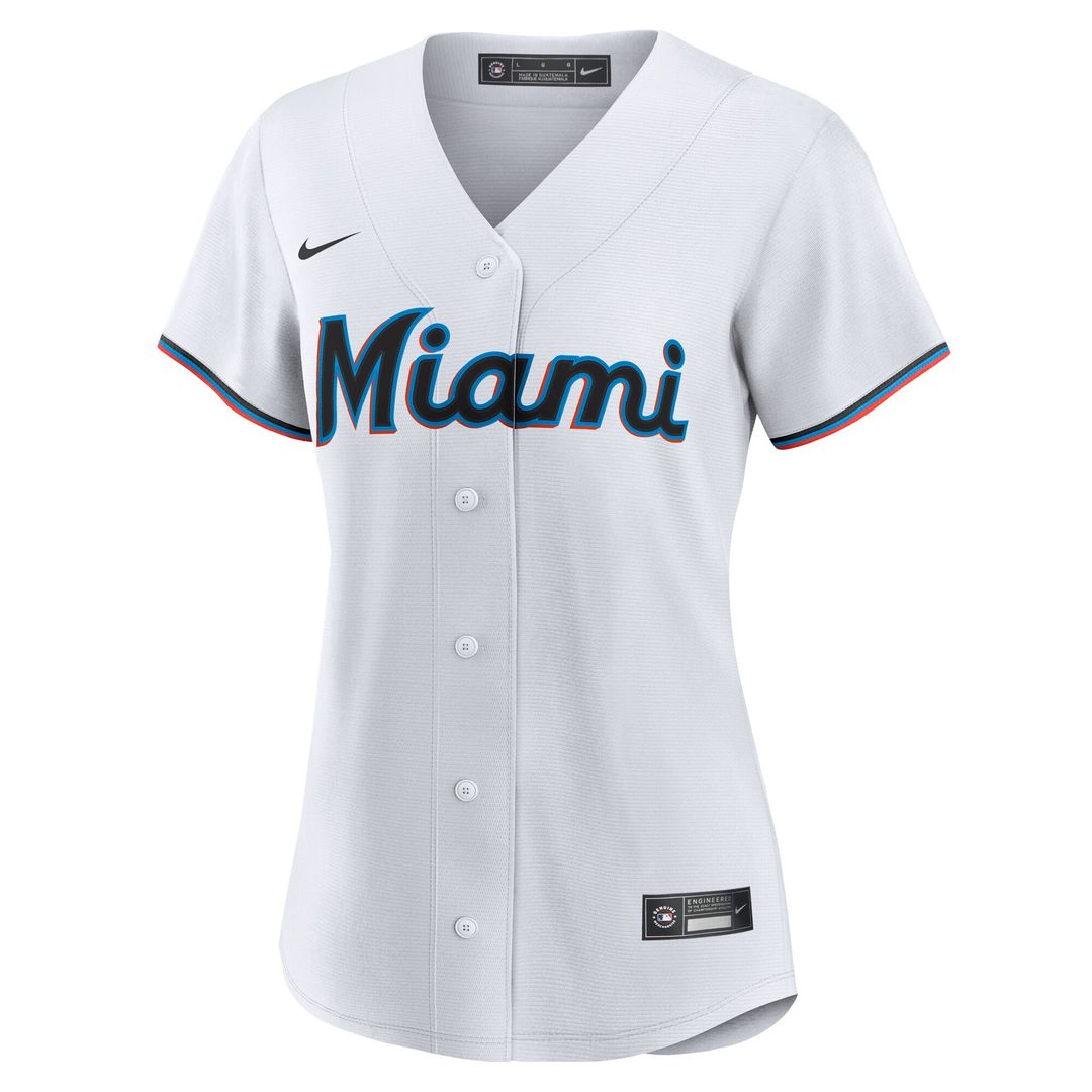 Miami Marlins Griffin Conine Nike Women's Home Replica Jersey - White MLB Team Jersey Baseball Fan Apparel