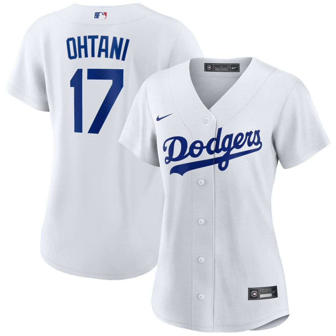 Los Angeles Dodgers Shohei Ohtani Nike Women's Home Replica Player Jersey - White MLB Team Jersey Baseball Fan Apparel