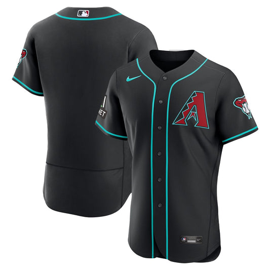 Arizona Diamondbacks Nike Alternate Authentic Jersey - Black MLB Team Jersey Baseball Fan Apparel