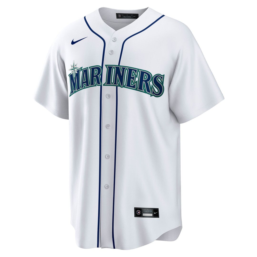 Seattle Mariners Cal Raleigh Nike Home Replica Player Jersey - White MLB Team Jersey Baseball Fan Apparel