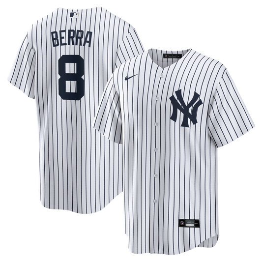 New York Yankees Yogi Berra Nike Home Retired Player Replica Jersey - White MLB Team Jersey Baseball Fan Apparel