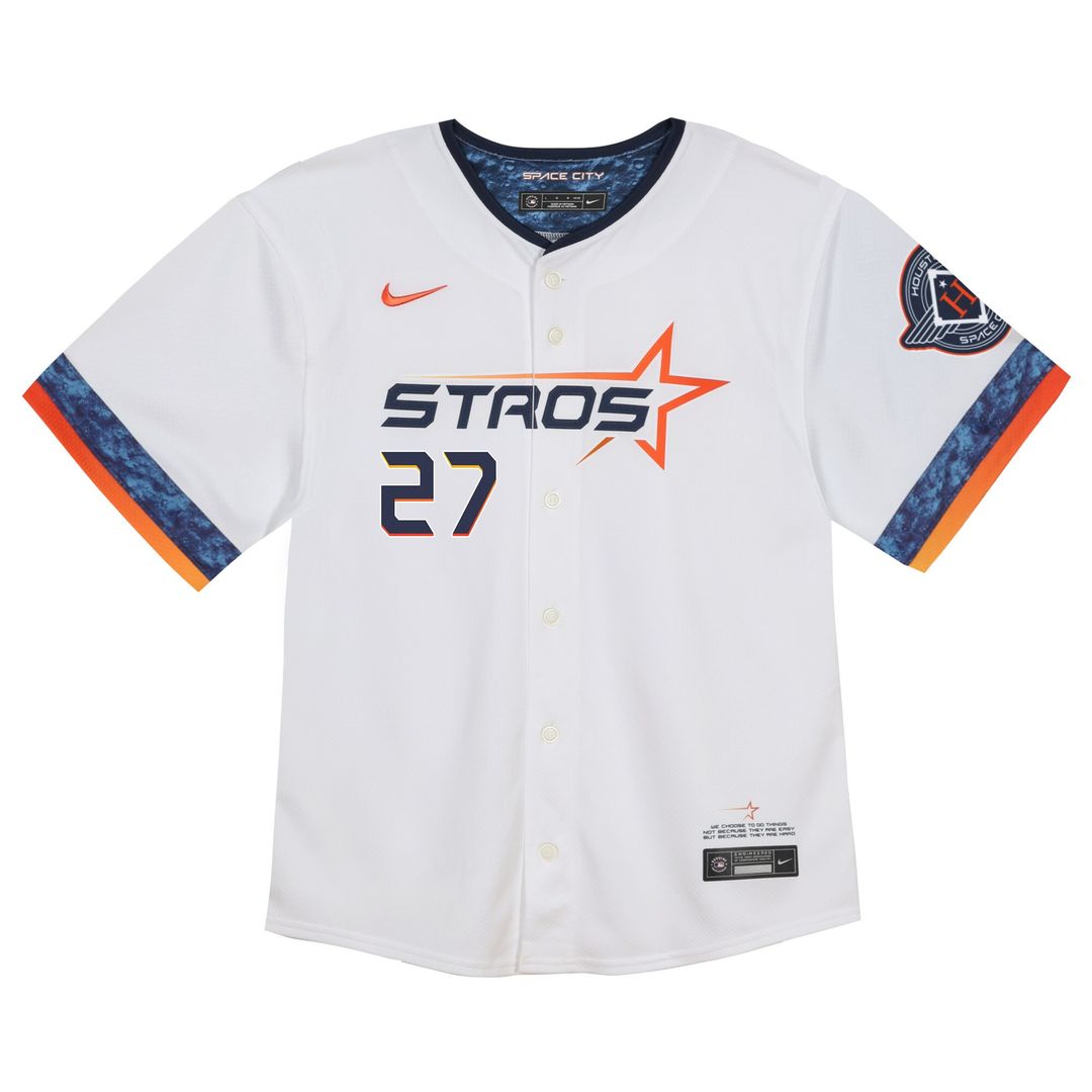 Houston Astros Jose Altuve Nike Toddler City Connect 2025 Limited Jersey - White MLB Team Jersey Baseball Fan Apparel