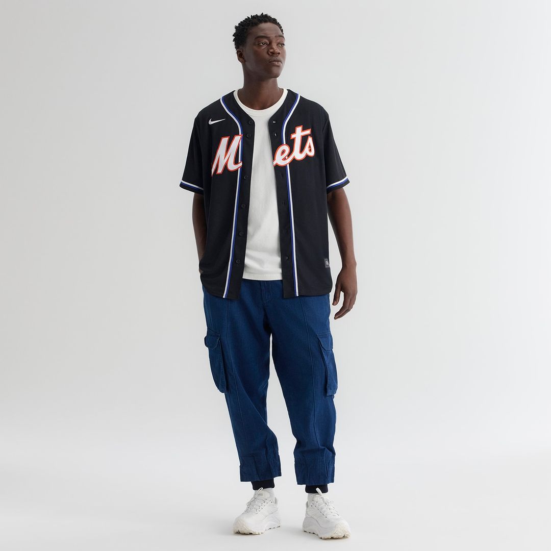 New York Mets Juan Soto Nike Fashion Replica Black Out Jersey MLB Team Jersey Baseball Fan Apparel