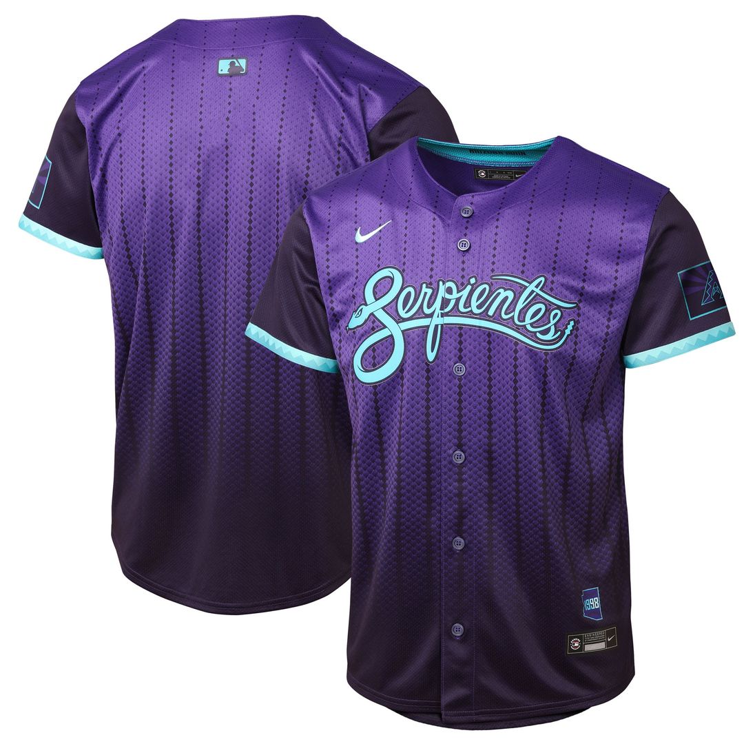 Arizona Diamondbacks Nike Youth 2025 City Connect Limited Jersey - Purple MLB Team Jersey Baseball Fan Apparel