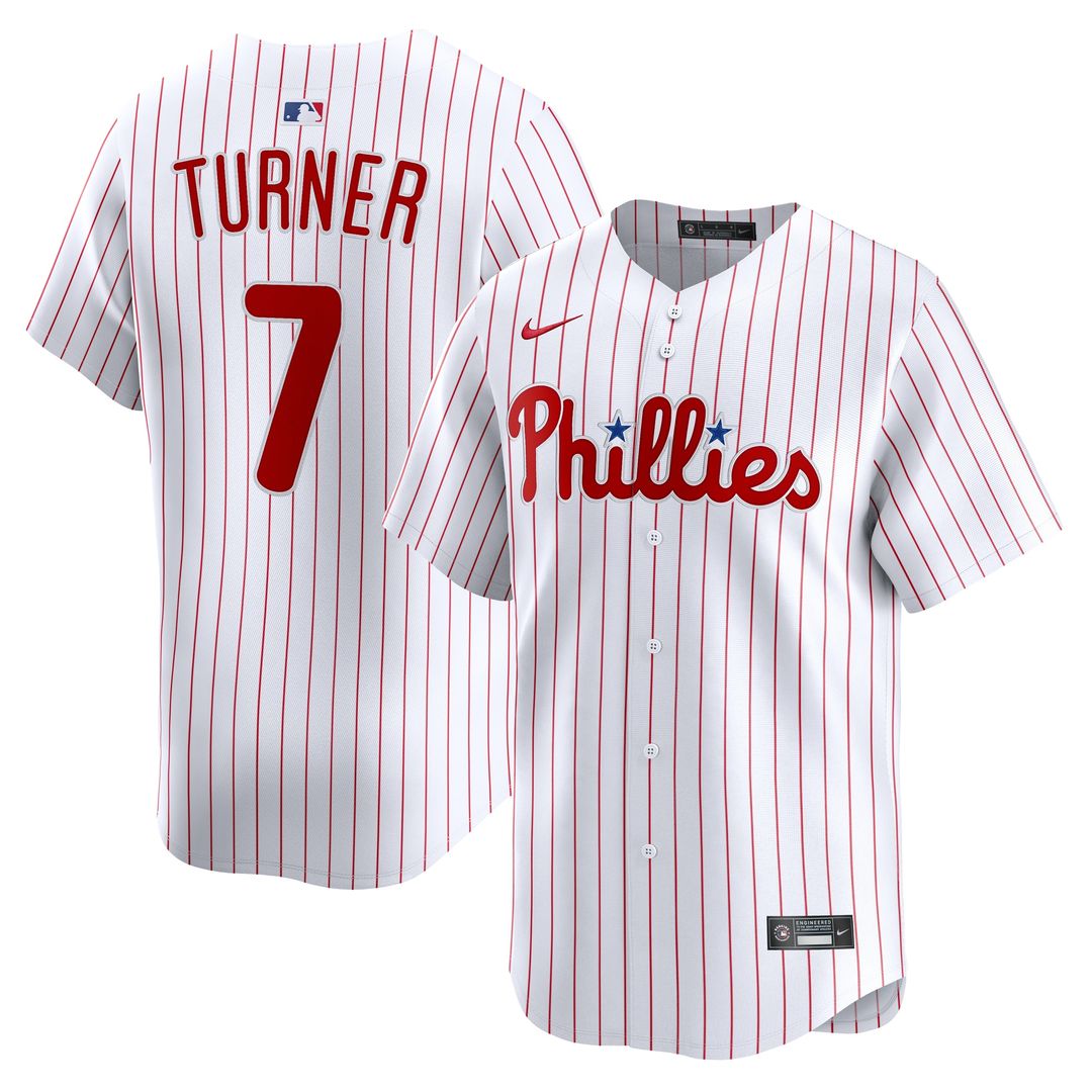 Philadelphia Phillies Trea Turner Nike Alternate Limited Player Jersey - Light Blue MLB Team Jersey Baseball Fan Apparel