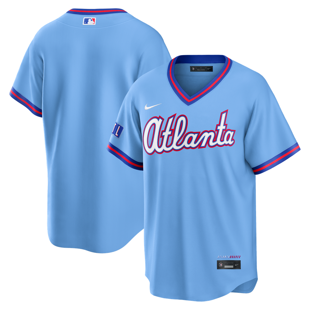 Atlanta Braves Nike 2026 City Connect Stadium Jersey - Powder Blue MLB Team Jersey Baseball Fan Apparel