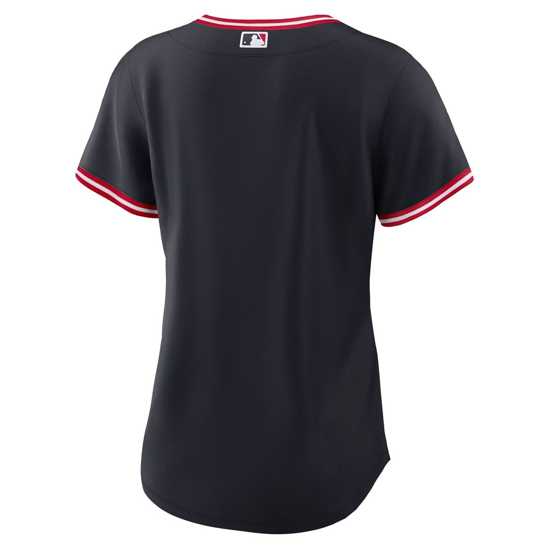 Cleveland Guardians Nike Women's Alternate Replica Jersey - Navy MLB Team Jersey Baseball Fan Apparel