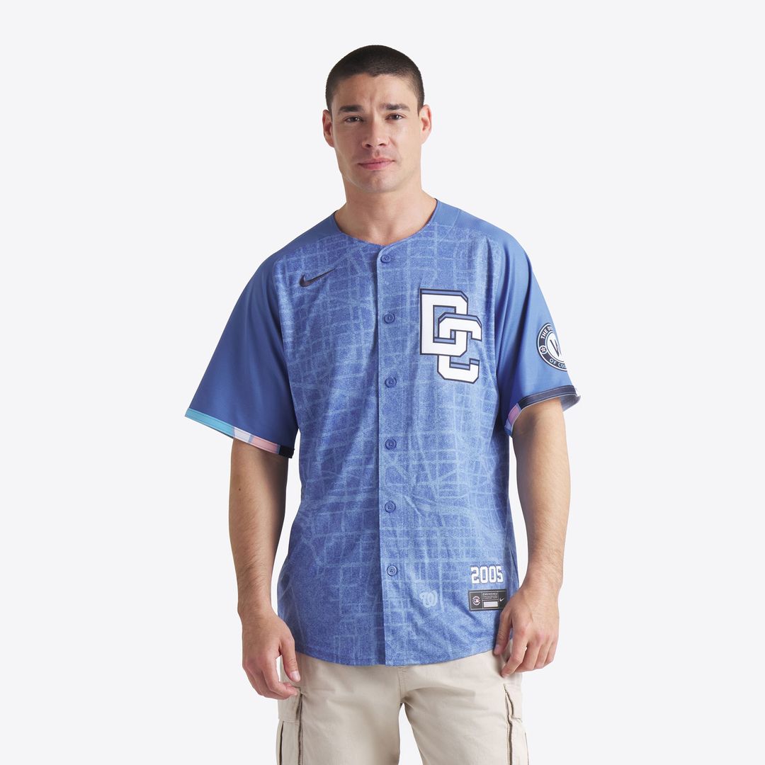 Washington Nationals Nike 2025 City Connect Limited Jersey - Blue MLB Team Jersey Baseball Fan Apparel