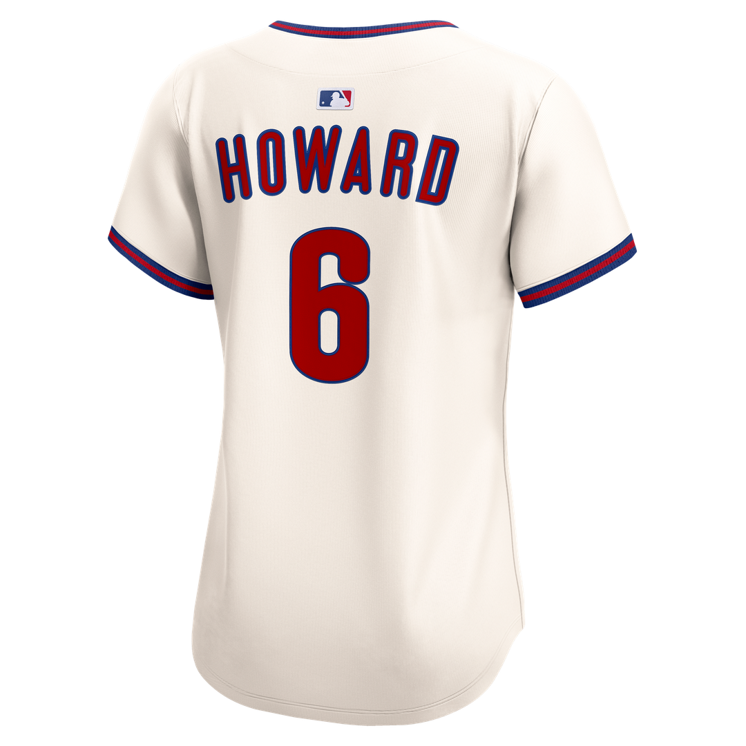 Philadelphia Phillies Ryan Howard Nike Women's Limited Jersey - White MLB Team Jersey Baseball Fan Apparel