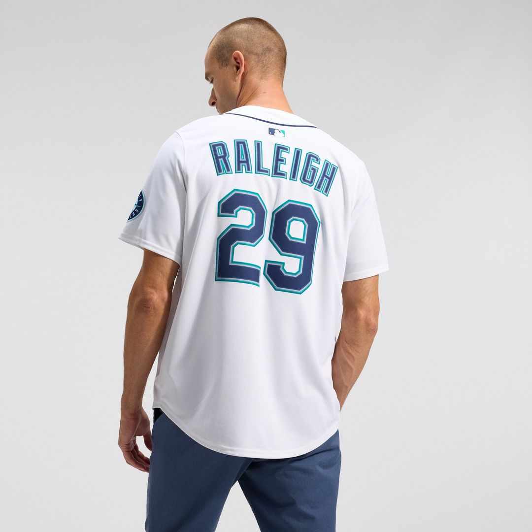 Seattle Mariners Cal Raleigh Nike Home Limited Player Jersey - White MLB Team Jersey Baseball Fan Apparel