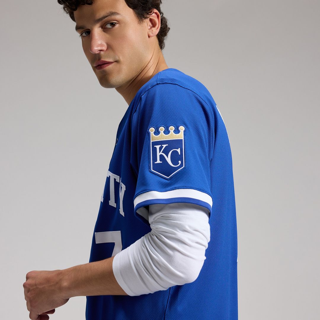 Kansas City Royals Bobby Witt Jr. Nike Home ElitePlayer Jersey - White MLB Team Jersey Baseball Fan Apparel