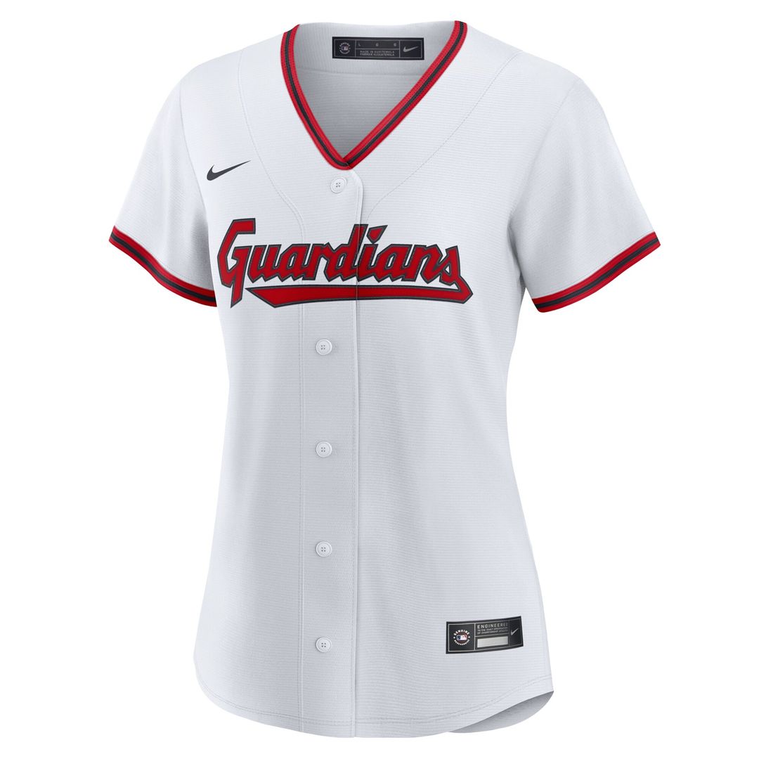 Cleveland Guardians Nike Women's Home Replica 2.0 Jersey - White MLB Team Jersey Baseball Fan Apparel