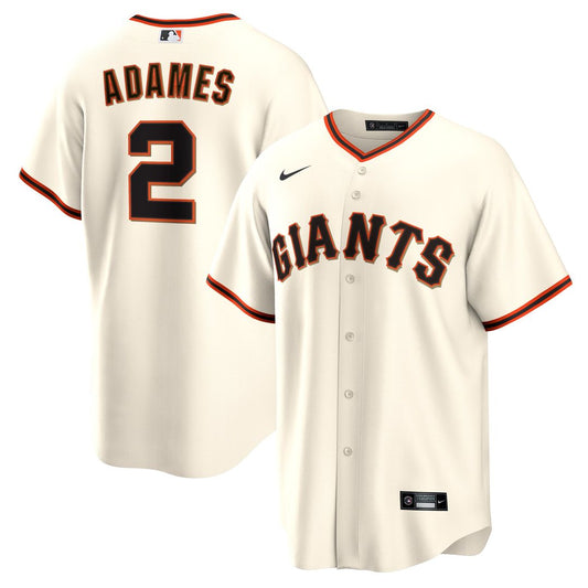 San Francisco Giants Willy Adames Nike Home Replica Jersey - Cream MLB Team Jersey Baseball Fan Apparel