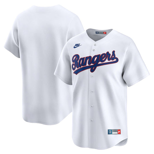 Texas Rangers Nike Cooperstown Limited Jersey - White MLB Team Jersey Baseball Fan Apparel
