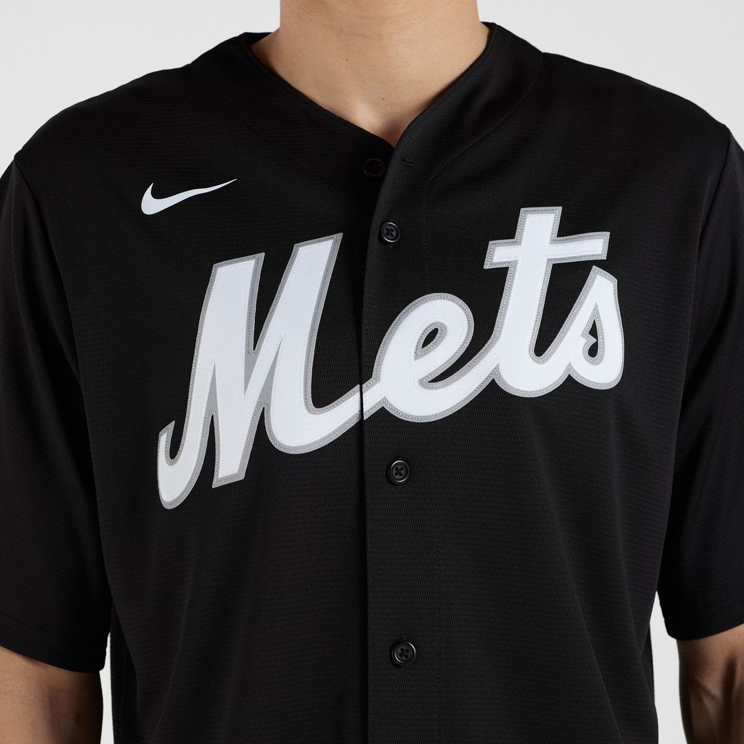 New York Mets Francisco Lindor Nike Replica Player Jersey - Black MLB Team Jersey Baseball Fan Apparel