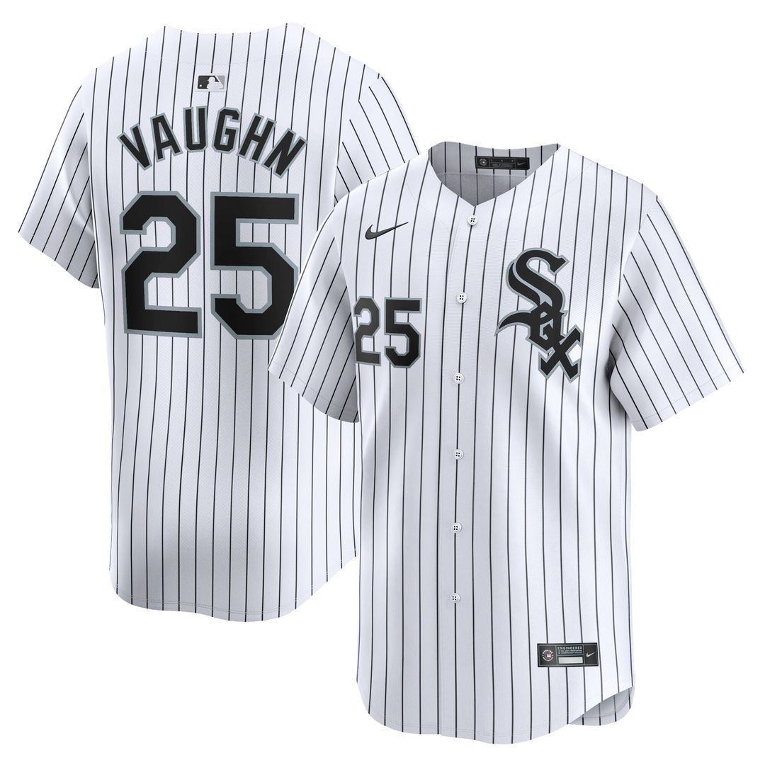 Chicago White Sox Andrew Vaughn Nike Home Limited Player Jersey - White MLB Team Jersey Baseball Fan Apparel