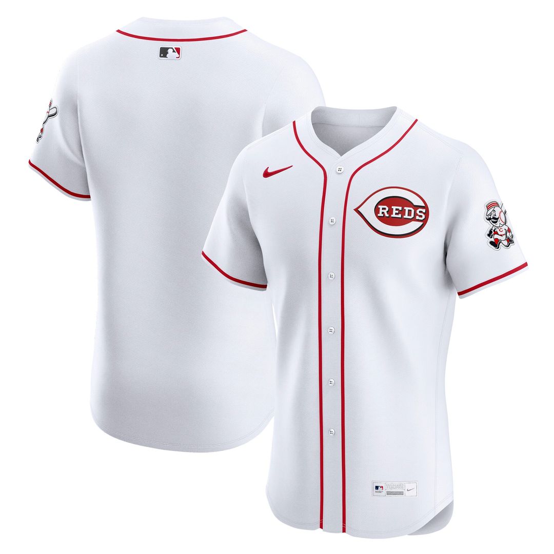 Cincinnati Reds Nike Home Elite Jersey - White MLB Team Jersey Baseball Fan Apparel