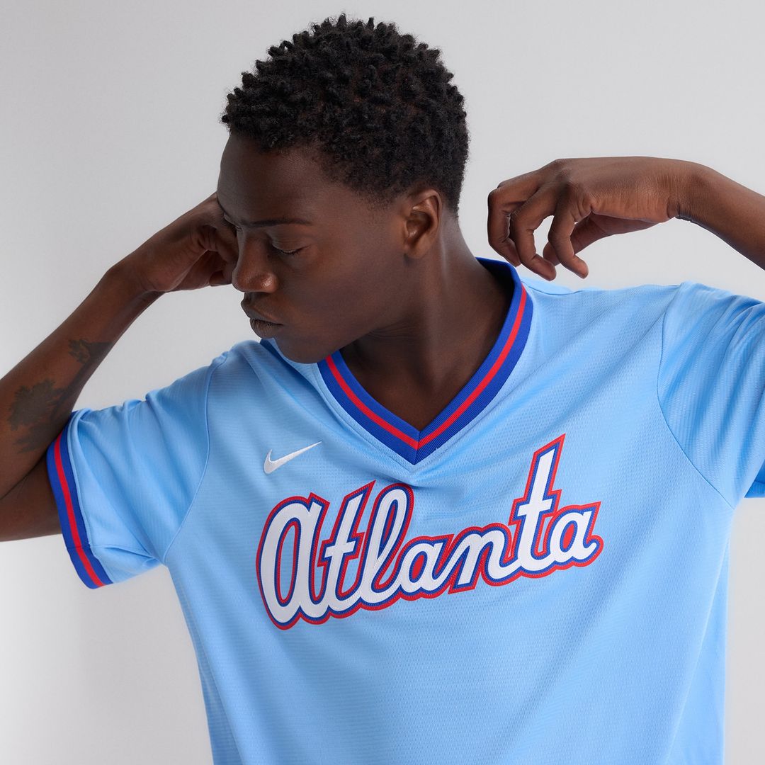 Atlanta Braves Nike 2026 City Connect Stadium Jersey - Powder Blue MLB Team Jersey Baseball Fan Apparel