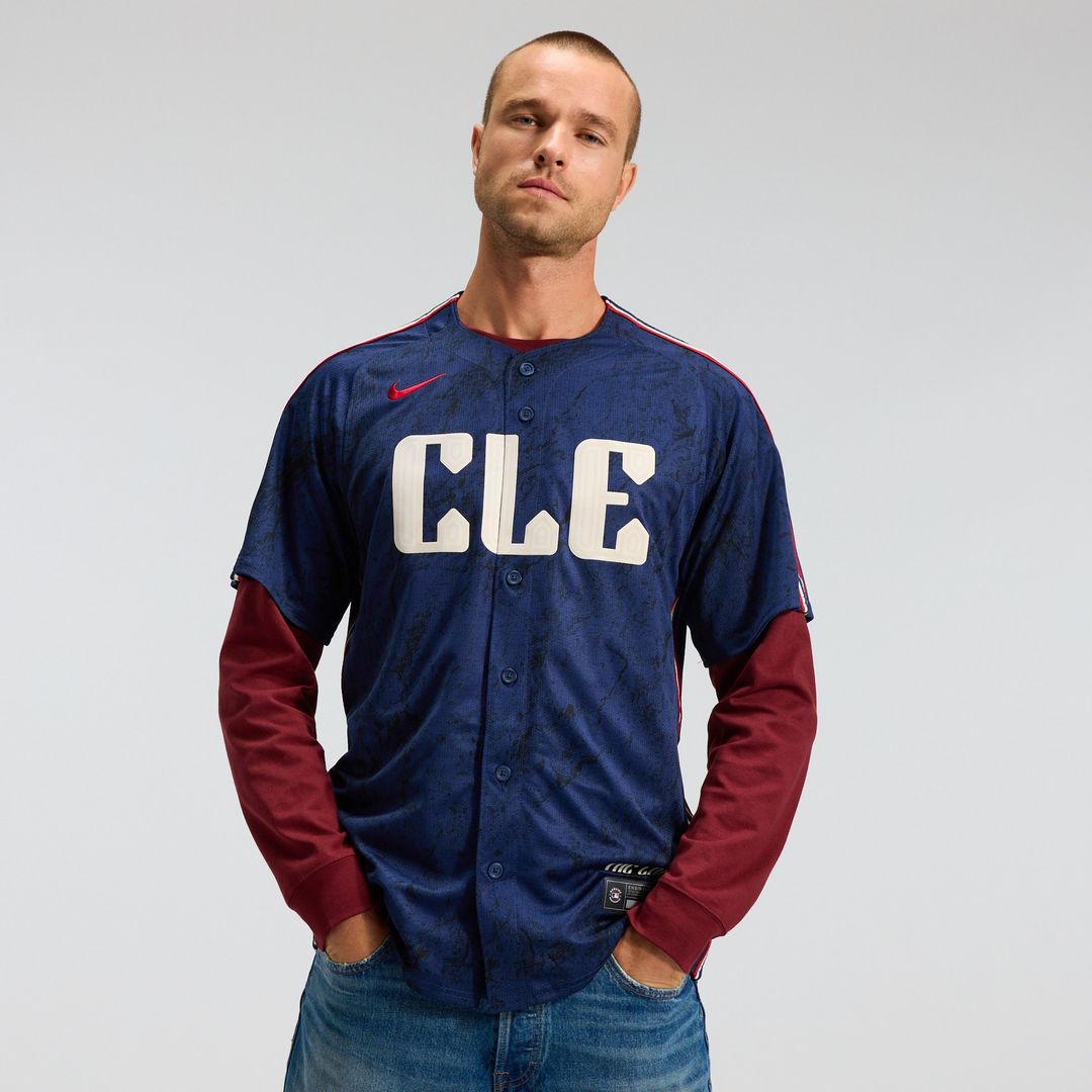 Cleveland Guardians Nike City Connect Limited Jersey - Navy MLB Team Jersey Baseball Fan Apparel