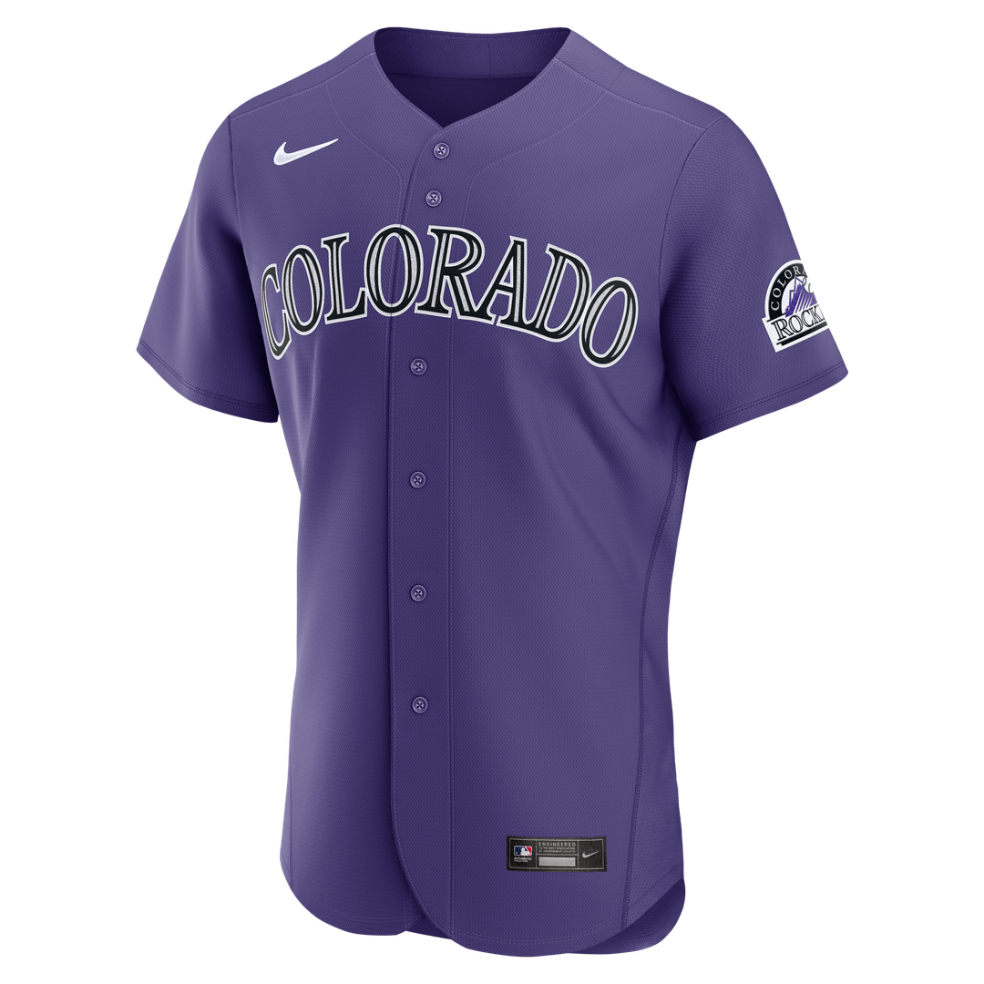 Colorado Rockies Nike Alternate Authentic Jersey - Purple MLB Team Jersey Baseball Fan Apparel
