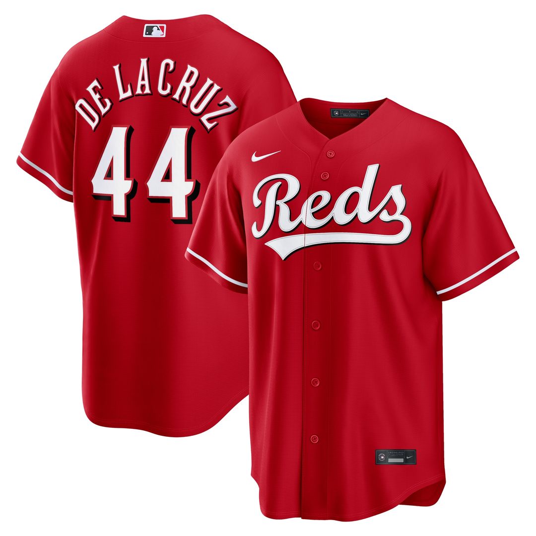 Cincinnati Reds Elly De La Cruz Nike Road Replica Jersey - Gray MLB Team Jersey Baseball Fan Apparel