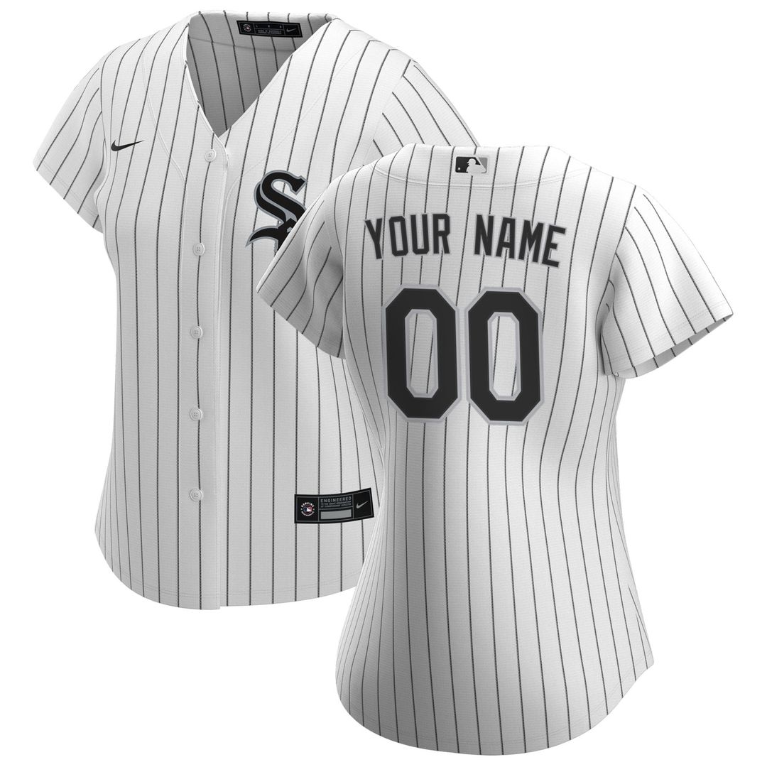 Chicago White Sox Nike Women's Home Replica Custom Jersey - White MLB Team Jersey Baseball Fan Apparel