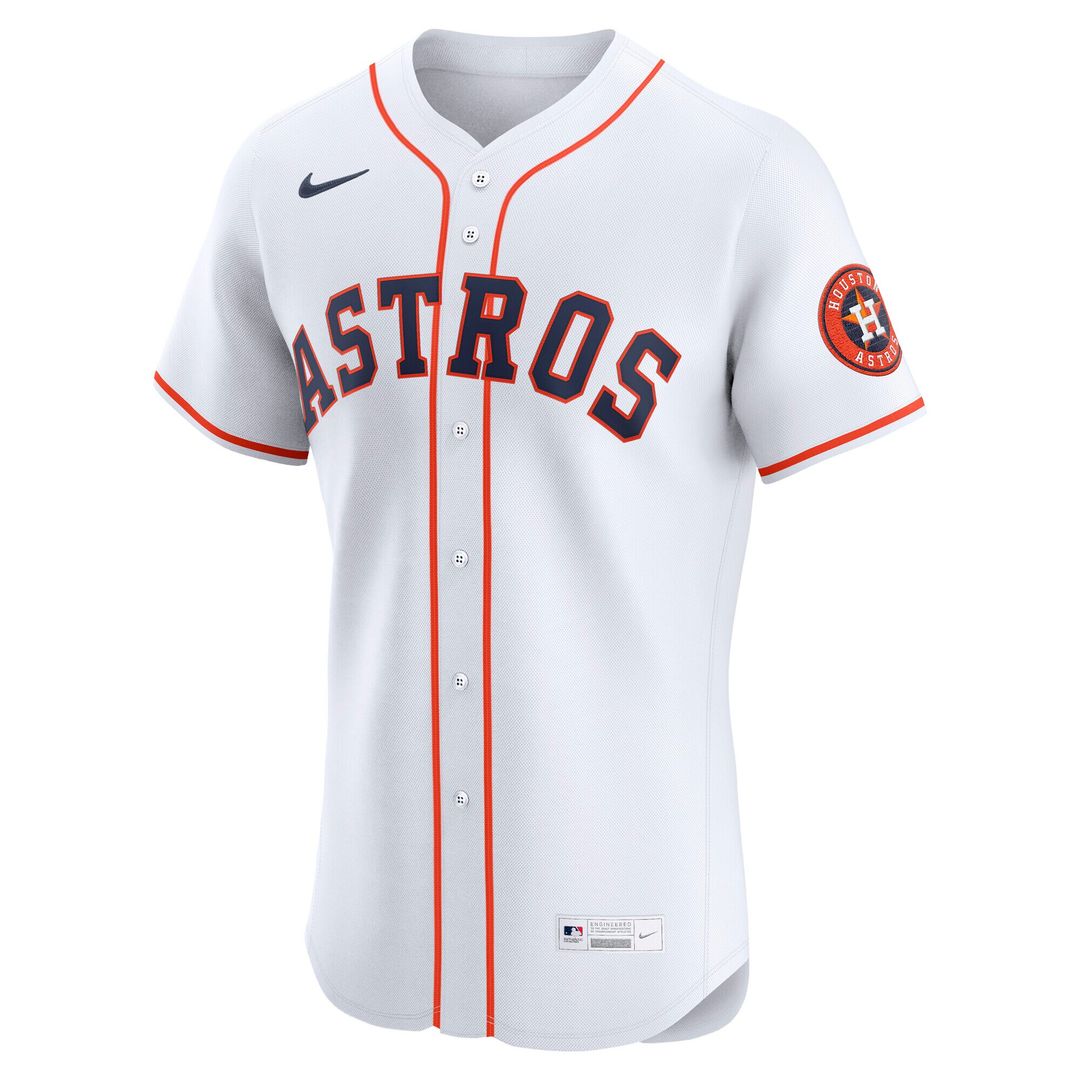 Houston Astros Nike Home Elite Jersey - White MLB Team Jersey Baseball Fan Apparel