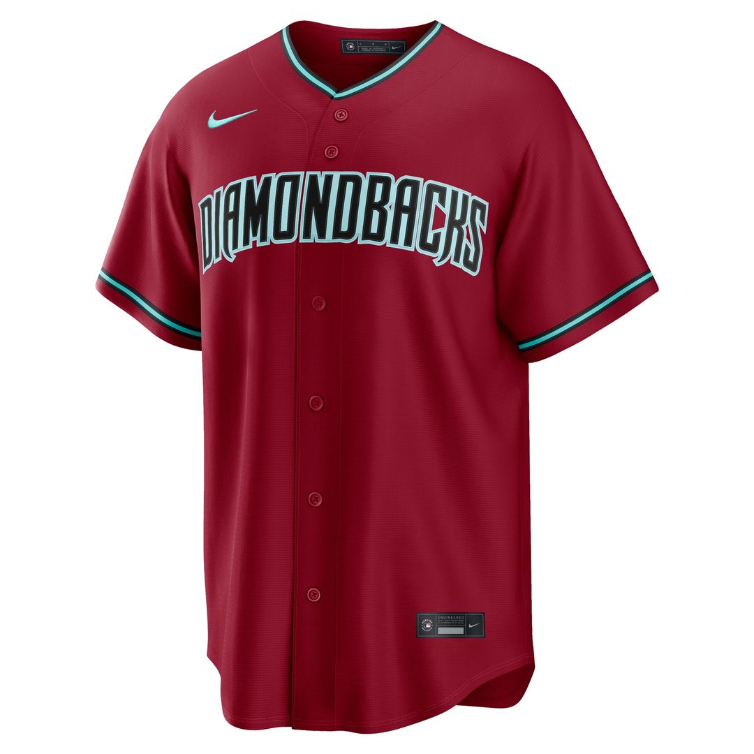 Arizona Diamondbacks Corbin Carroll Nike Alternate 2 Replica Jersey - Crimson MLB Team Jersey Baseball Fan Apparel