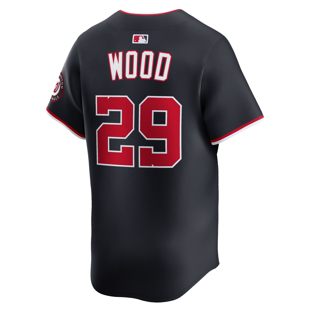 Washington Nationals James Wood Nike Alternate Limited Player Jersey - Navy MLB Team Jersey Baseball Fan Apparel