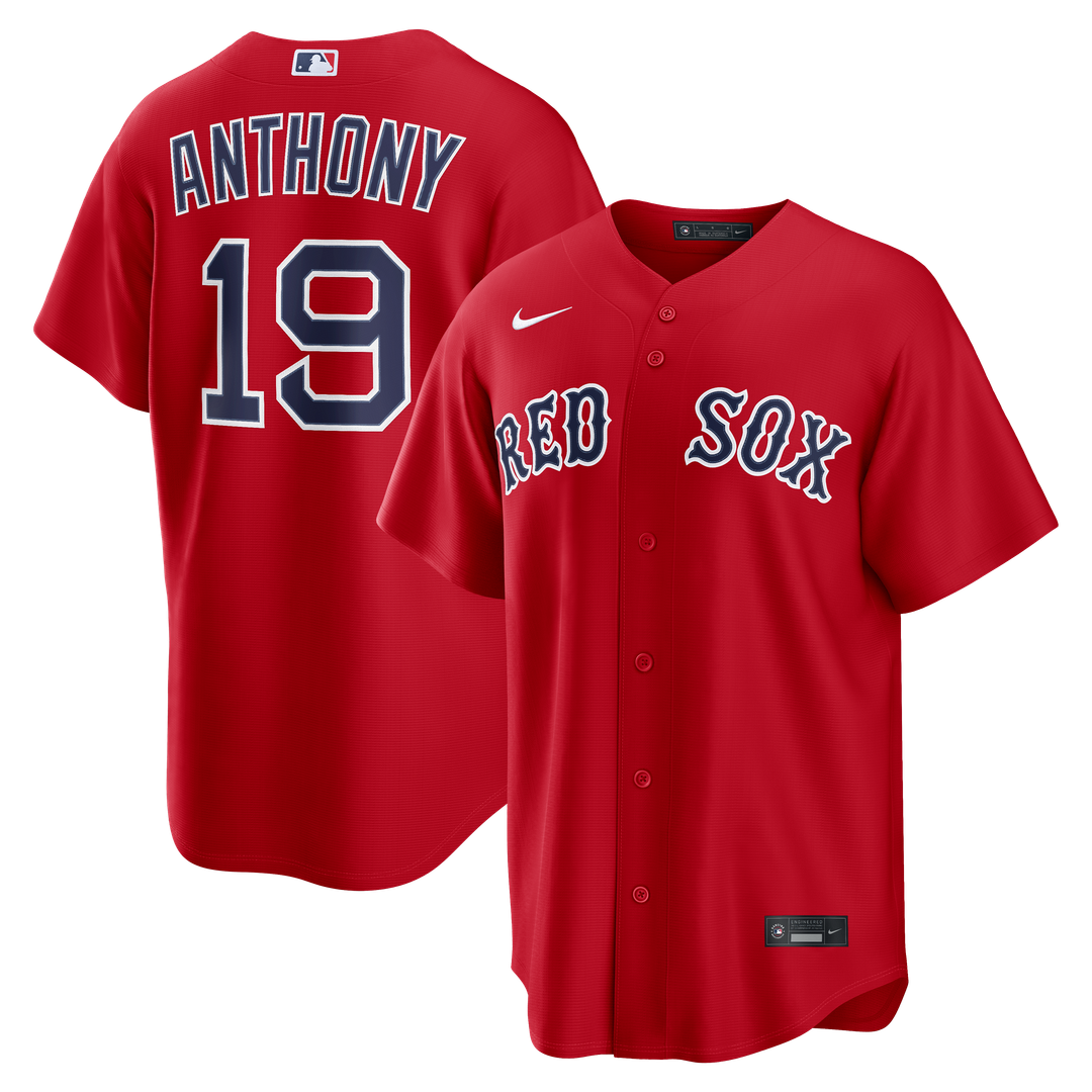 Boston Red Sox Roman Anthony Nike Alternate Replica Jersey - Red MLB Team Jersey Baseball Fan Apparel