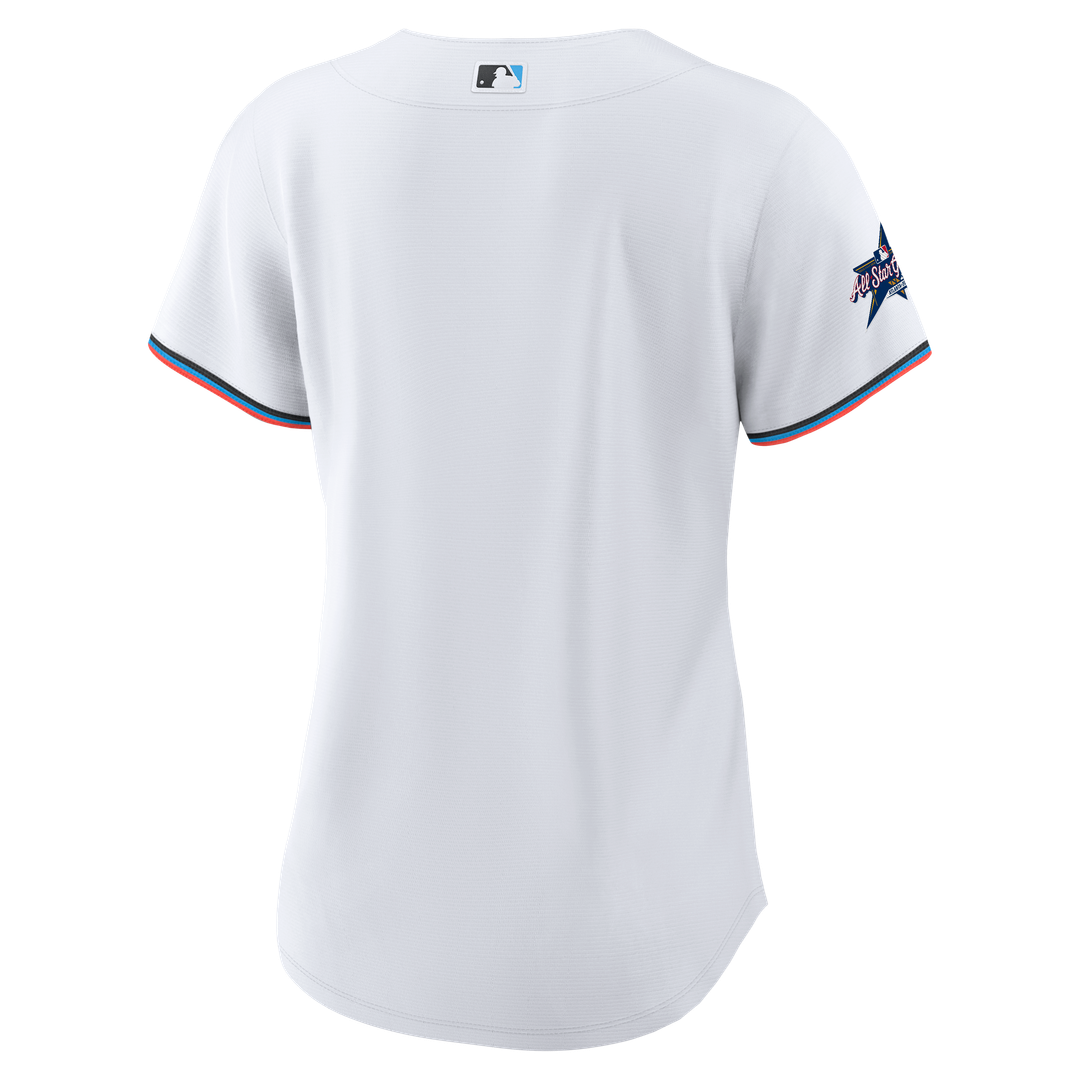 Miami Marlins Nike Women's Replica Team Jersey - White MLB Team Jersey Baseball Fan Apparel