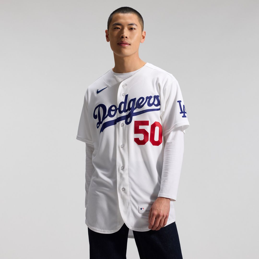 Los Angeles Dodgers Mookie Betts Nike Home Authentic Jersey - White MLB Team Jersey Baseball Fan Apparel