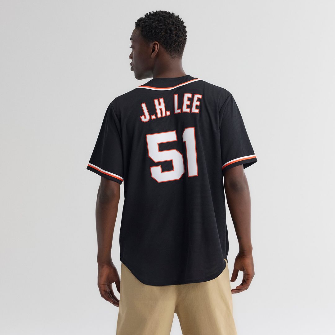 San Francisco Giants Jung Hoo Lee Nike Fashion Replica Black Out Jersey MLB Team Jersey Baseball Fan Apparel