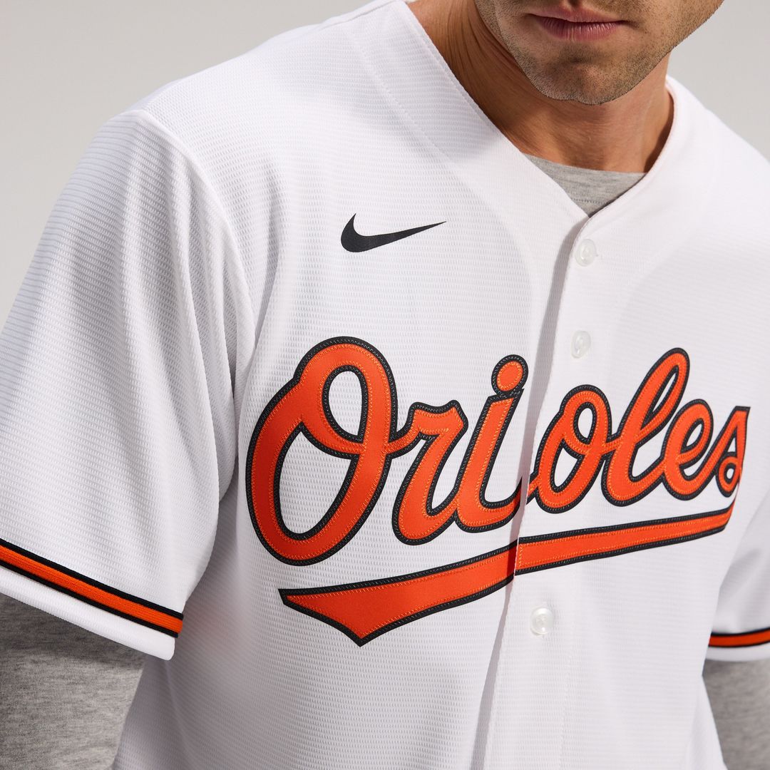 Baltimore Orioles Nike Home Replica Team Jersey - White MLB Team Jersey Baseball Fan Apparel