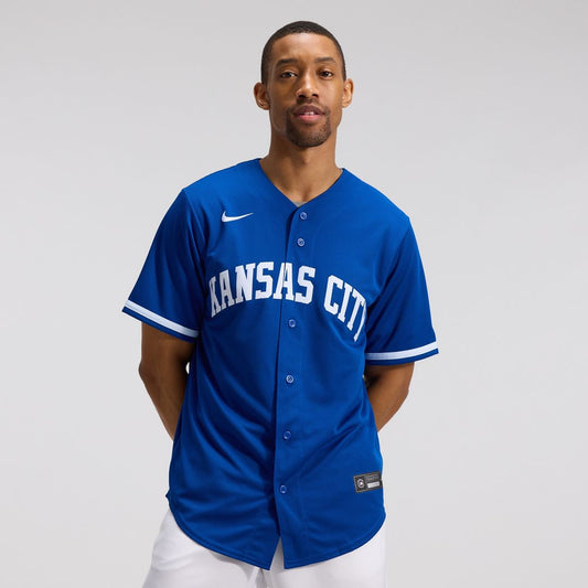 Kansas City Royals Nike Alternate Replica Team Jersey - Royal MLB Team Jersey Baseball Fan Apparel