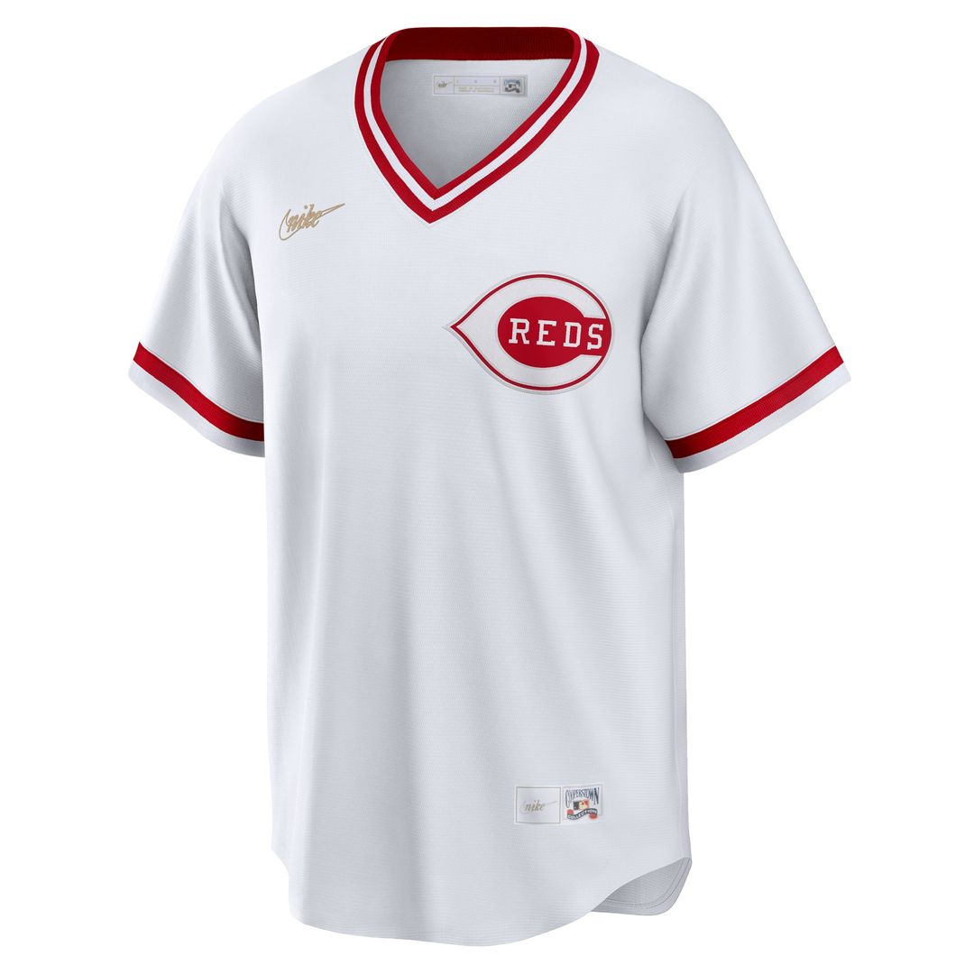 Cincinnati Reds Nike Home Cooperstown Team Jersey - White MLB Team Jersey Baseball Fan Apparel