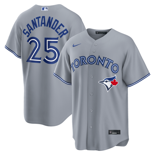Toronto Blue Jays Anthony Santander Nike Road Replica Jersey - Gray MLB Team Jersey Baseball Fan Apparel