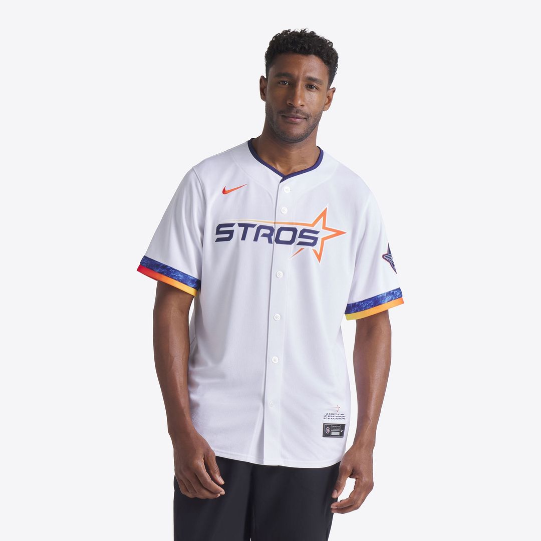 Houston Astros Nike 2025 City Connect Limited Jersey - White MLB Team Jersey Baseball Fan Apparel