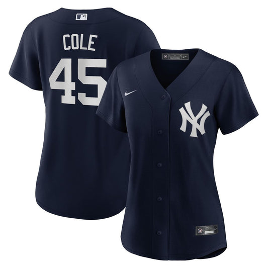 New York Yankees Gerrit Cole Nike Women's Alternate Replica Player Jersey - Navy MLB Team Jersey Baseball Fan Apparel