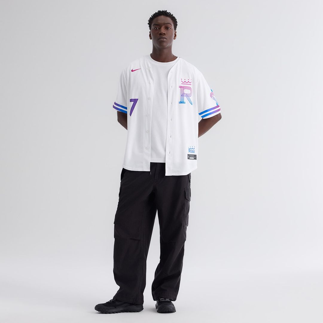 Kansas City Royals Bobby Witt Jr. Nike 2026 City Connect Stadium Jersey - White MLB Team Jersey Baseball Fan Apparel