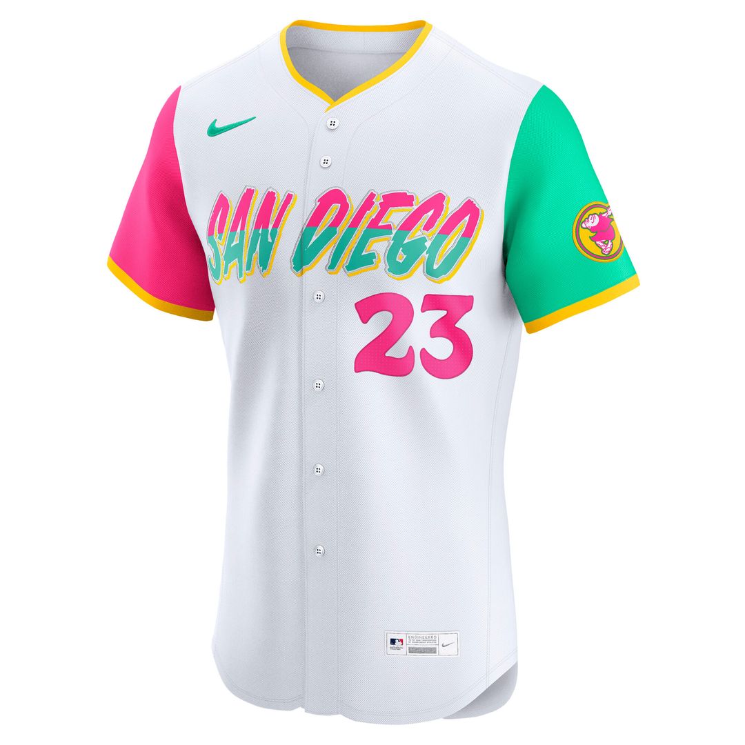 San Diego Padres Fernando Tatis Jr. Nike City Connect Elite Jersey - White MLB Team Jersey Baseball Fan Apparel
