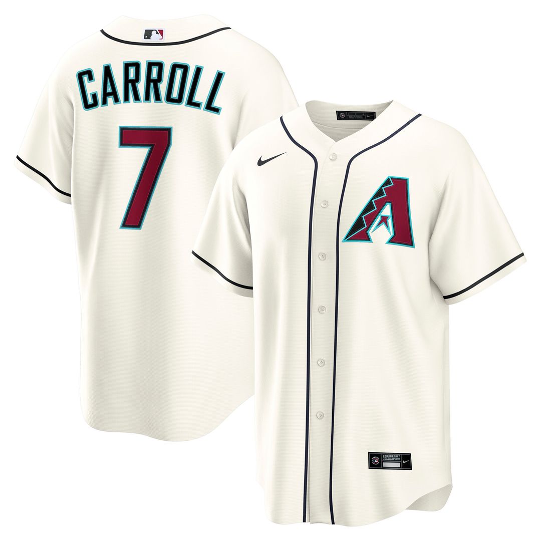 Arizona Diamondbacks Corbin Carroll Nike Home Replica Jersey - Cream MLB Team Jersey Baseball Fan Apparel