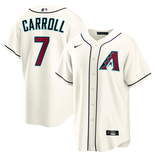 Arizona Diamondbacks Corbin Carroll Nike Home Replica Jersey - Cream MLB Team Jersey Baseball Fan Apparel