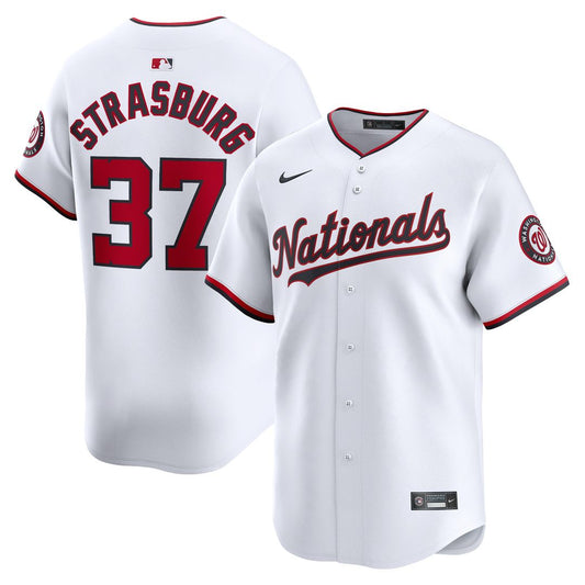 Washington Nationals Stephen Strasburg Nike Home Limited Player Jersey - White MLB Team Jersey Baseball Fan Apparel