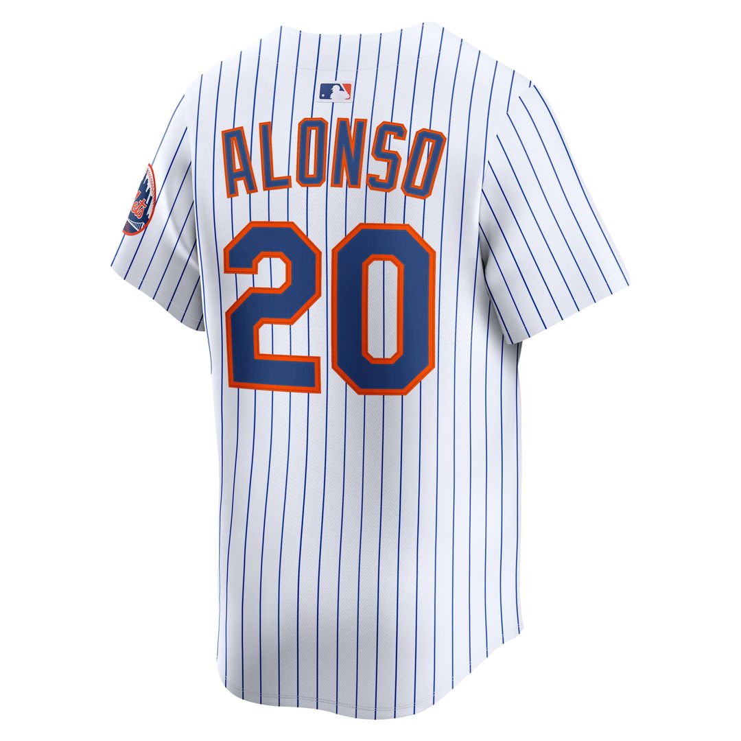 New York Mets Pete Alonso Nike Home Limited Jersey - White MLB Team Jersey Baseball Fan Apparel
