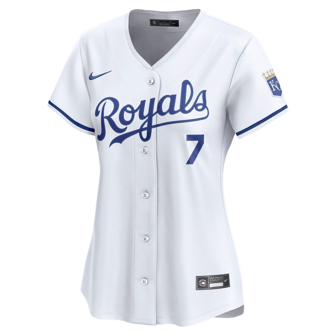 Kansas City Royals Bobby Witt Jr. Nike Women's Home Limited Player Jersey - White MLB Team Jersey Baseball Fan Apparel