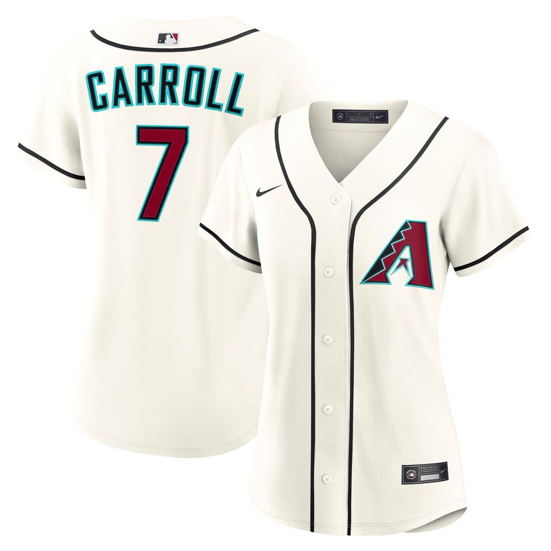 Arizona Diamondbacks Corbin Carroll Nike Women's Home Replica Jersey - Cream MLB Team Jersey Baseball Fan Apparel